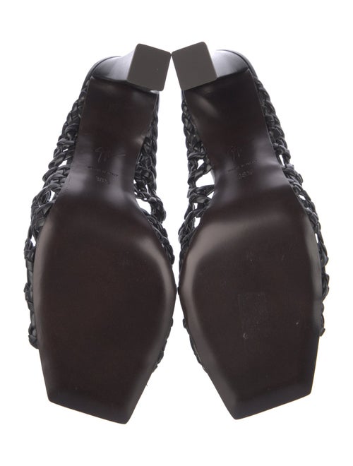 Giuseppe Zanotti Leather Braided Accents Slides