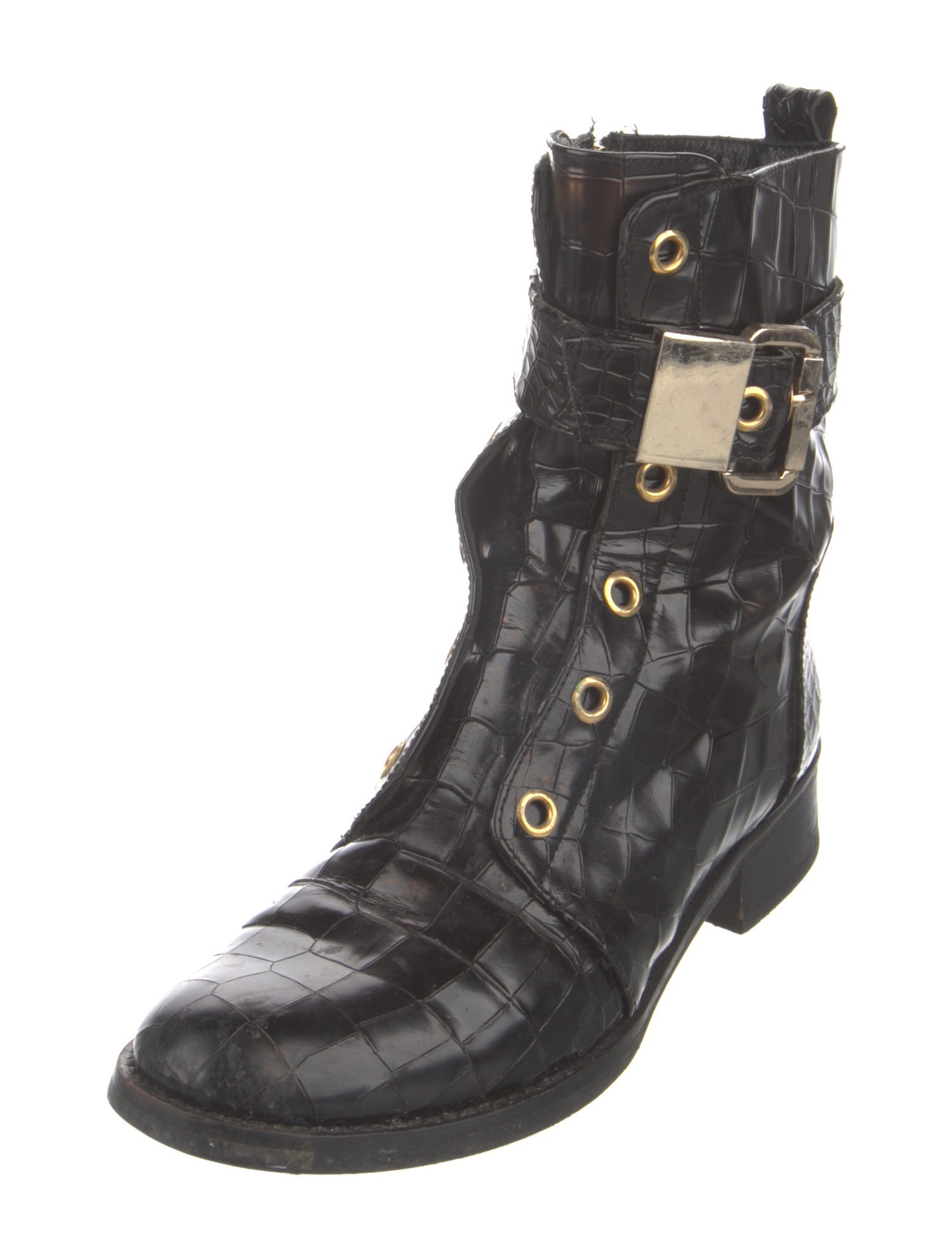 Giuseppe Zanotti Leather Combat Boots