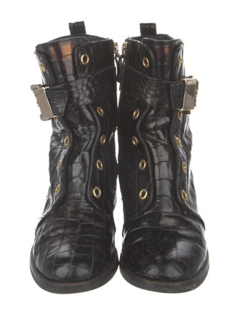 Giuseppe Zanotti Leather Combat Boots