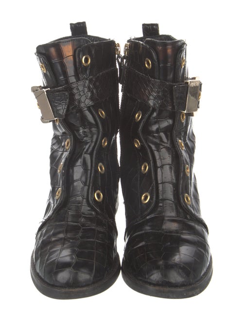 Giuseppe Zanotti Leather Combat Boots
