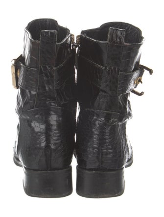 Giuseppe Zanotti Leather Combat Boots