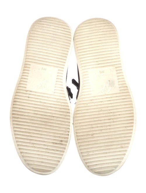 Giuseppe Zanotti Leather Crystal Embellishments Sneakers