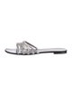 Giuseppe Zanotti Leather Crystal Embellishments Slides