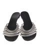 Giuseppe Zanotti Leather Crystal Embellishments Slides