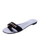 Giuseppe Zanotti Leather Crystal Embellishments Slides