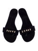 Giuseppe Zanotti Leather Crystal Embellishments Slides