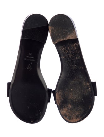 Giuseppe Zanotti Leather Crystal Embellishments Slides