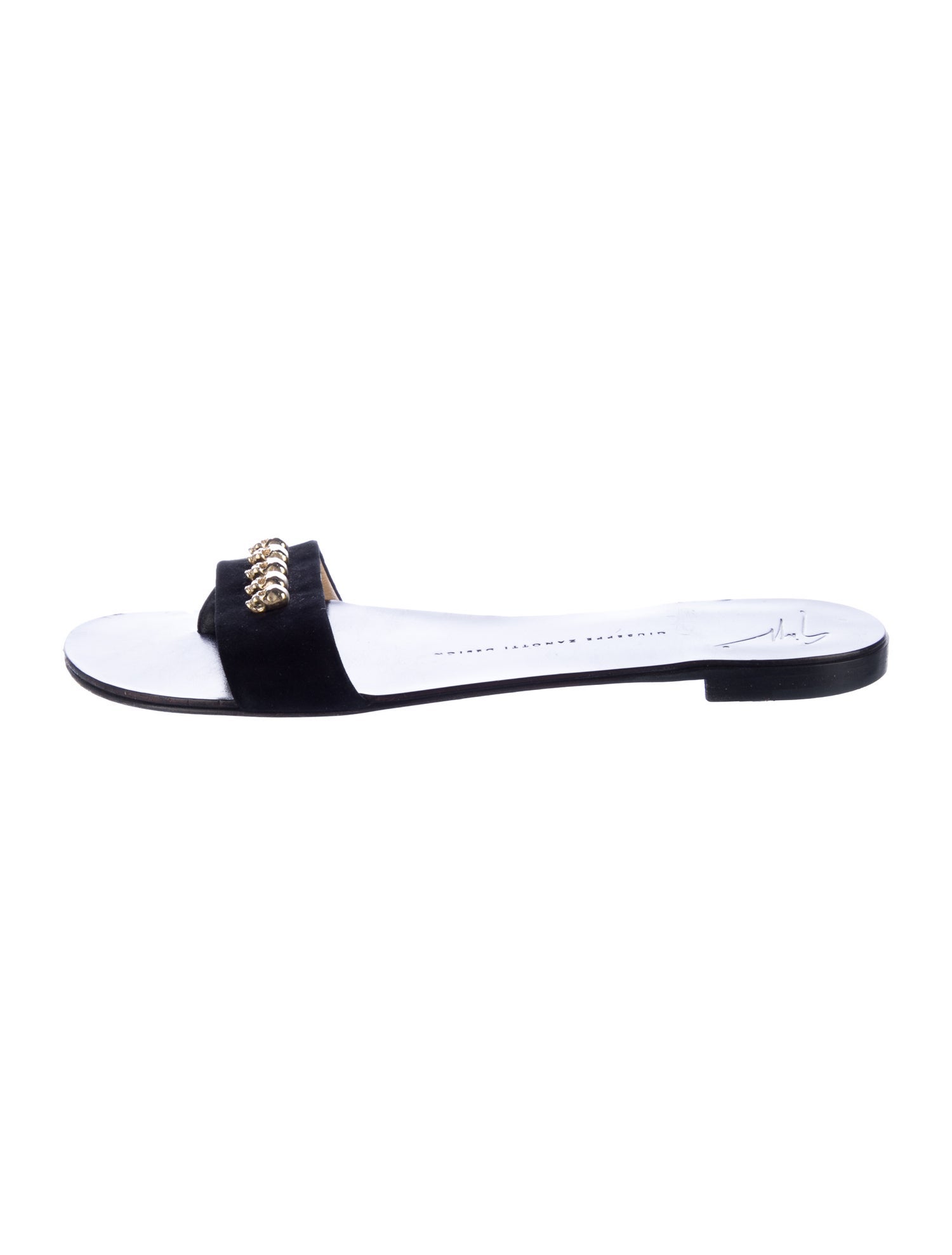 Giuseppe Zanotti Leather Slides