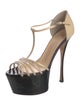 Giuseppe Zanotti Patent Leather T-Strap Sandals