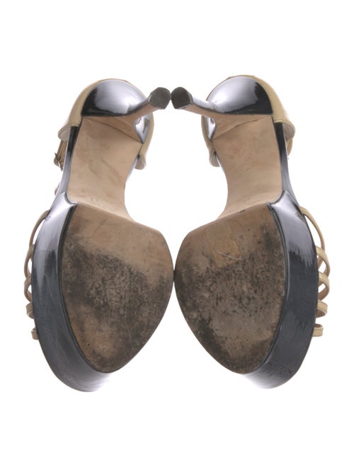 Giuseppe Zanotti Patent Leather T-Strap Sandals