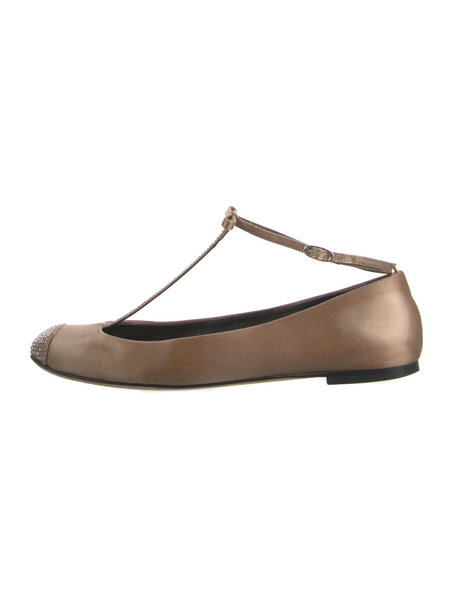 Giuseppe Zanotti Suede Bow Accents Ballet Flats