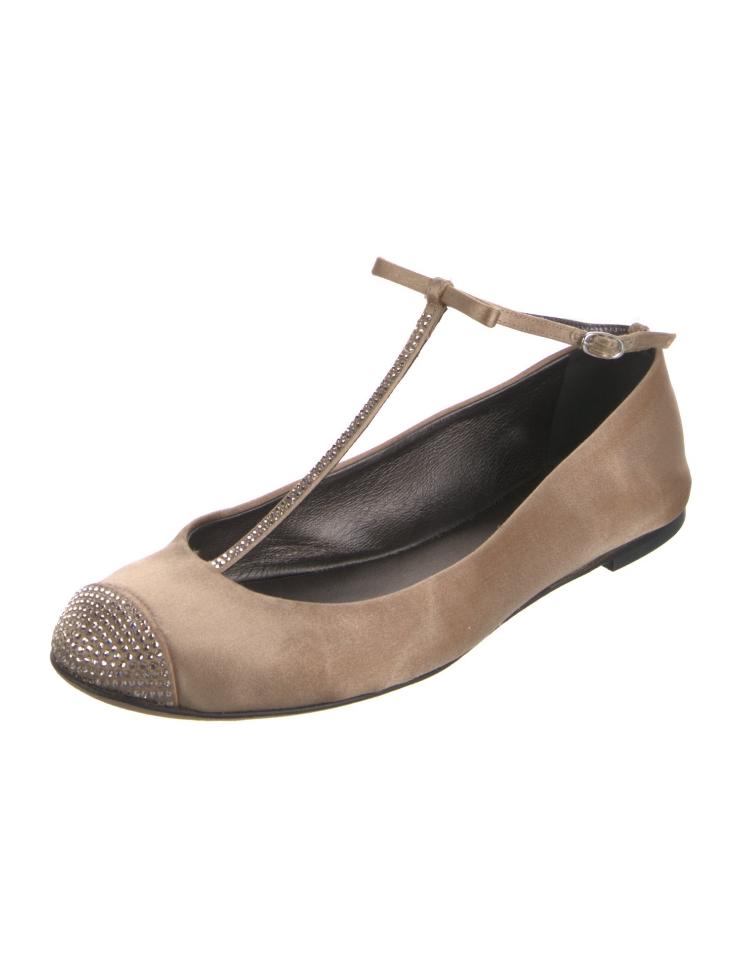 Giuseppe Zanotti Suede Bow Accents Ballet Flats