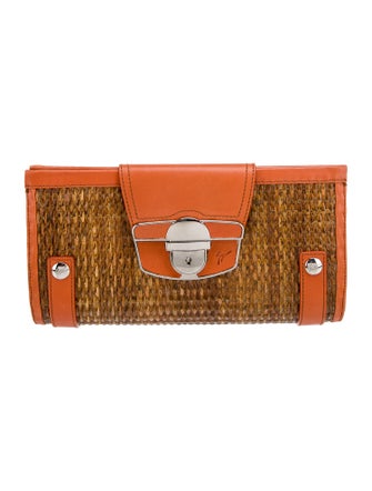 Giuseppe Zanotti Straw Clutch