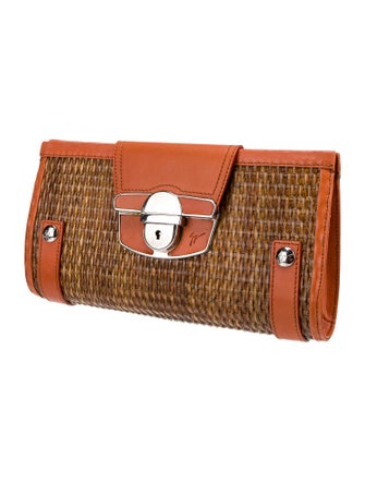 Giuseppe Zanotti Straw Clutch