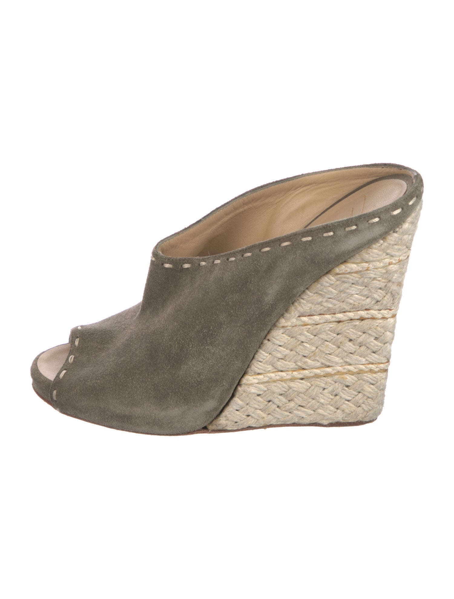 Giuseppe Zanotti Suede Braided Accents Mules