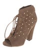 Giuseppe Zanotti Suede Studded Accents Lace-Up Boots