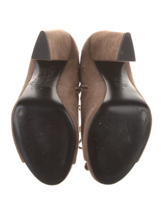 Giuseppe Zanotti Suede Studded Accents Lace-Up Boots