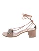 Giuseppe Zanotti Suede Crystal Embellishments Sandals