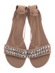 Giuseppe Zanotti Suede Crystal Embellishments Sandals