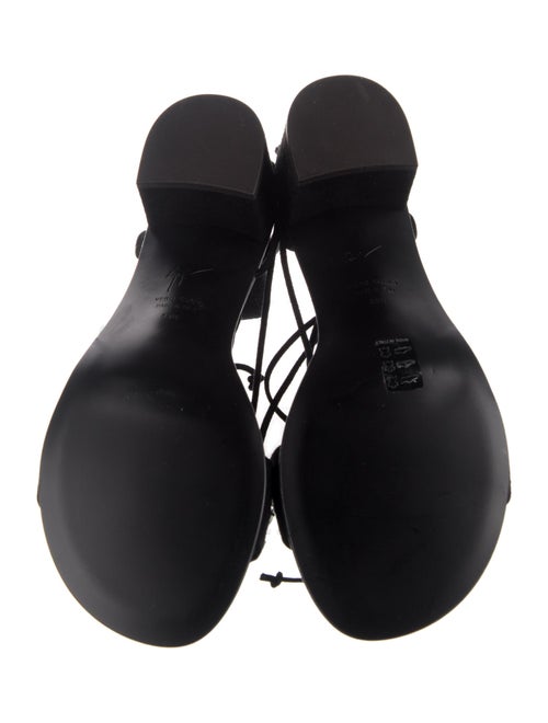 Giuseppe Zanotti Suede Crystal Embellishments Sandals