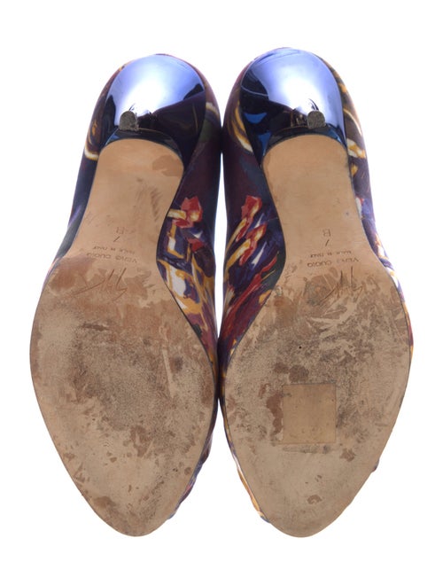 Giuseppe Zanotti Satin Printed Pumps