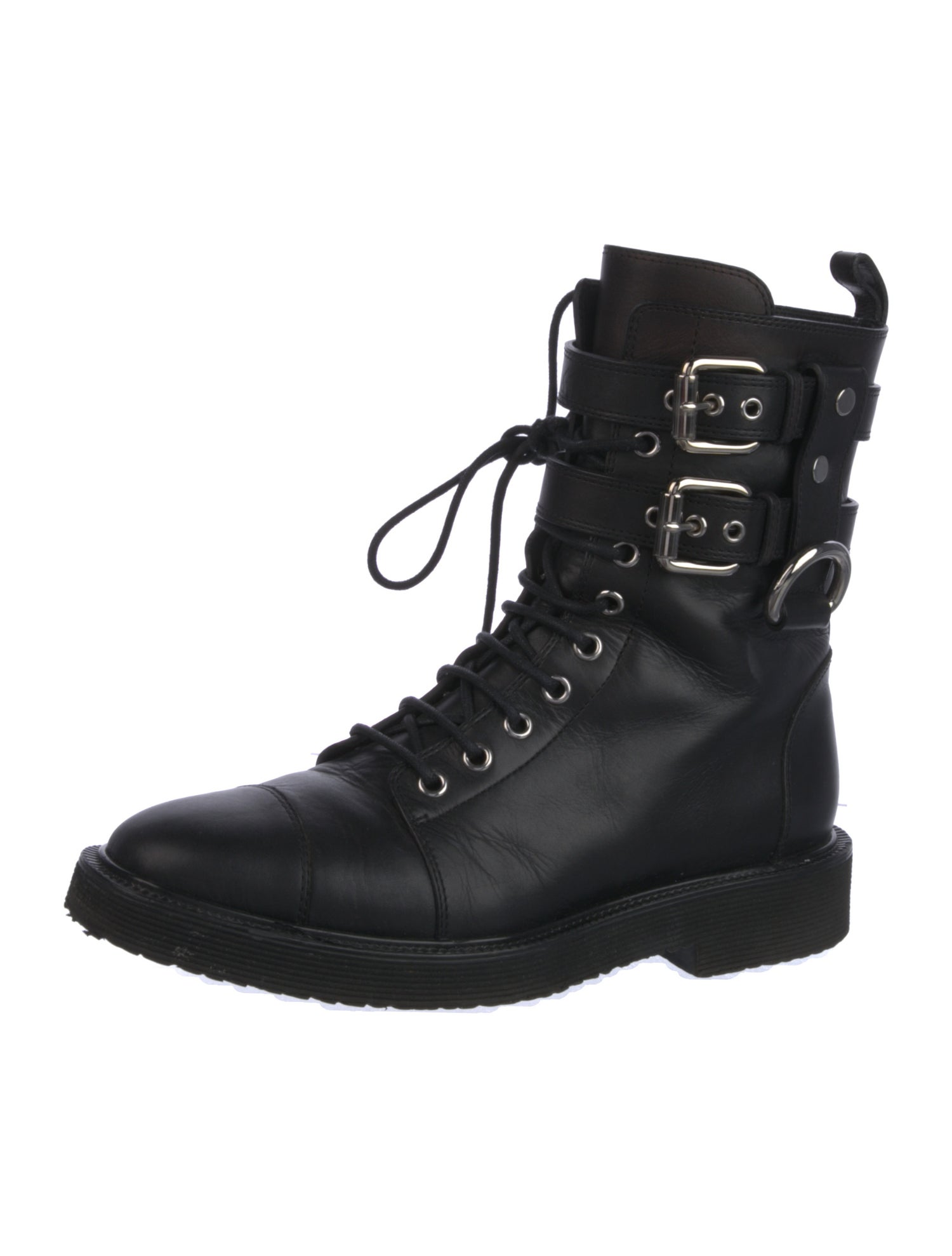 Giuseppe Zanotti Leather Combat Boots