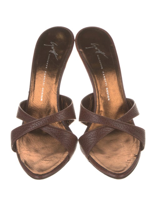 Giuseppe Zanotti Leather Slides