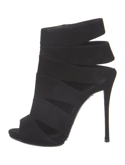 Giuseppe Zanotti Suede Cutout Accent Slingback Pumps