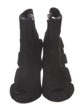 Giuseppe Zanotti Suede Cutout Accent Slingback Pumps