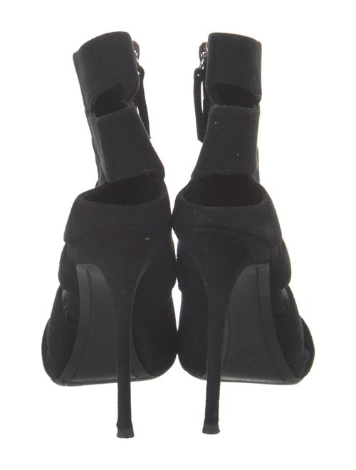 Giuseppe Zanotti Suede Cutout Accent Slingback Pumps