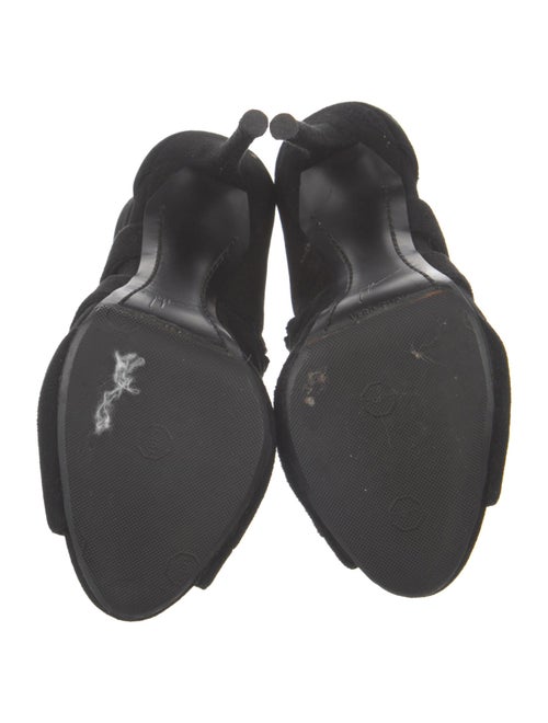 Giuseppe Zanotti Suede Cutout Accent Slingback Pumps