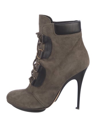 Giuseppe Zanotti Suede Lace-Up Boots