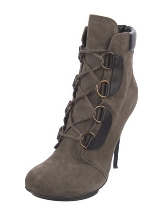 Giuseppe Zanotti Suede Lace-Up Boots