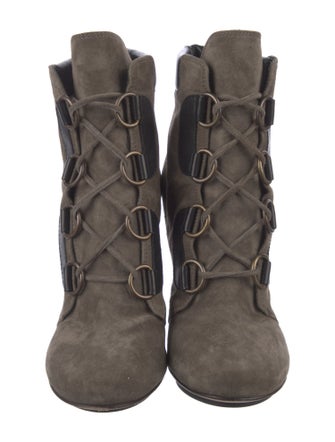 Giuseppe Zanotti Suede Lace-Up Boots