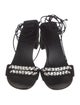 Giuseppe Zanotti Suede Crystal Embellishments Sandals