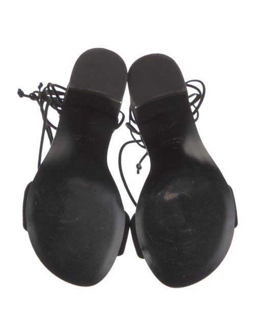 Giuseppe Zanotti Suede Crystal Embellishments Sandals