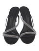 Giuseppe Zanotti Leather Crystal Embellishments Slides