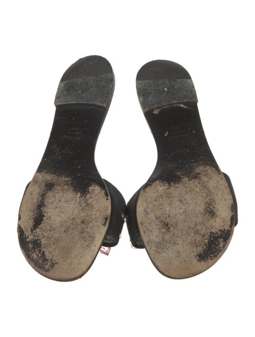 Giuseppe Zanotti Suede Crystal Embellishments Slides