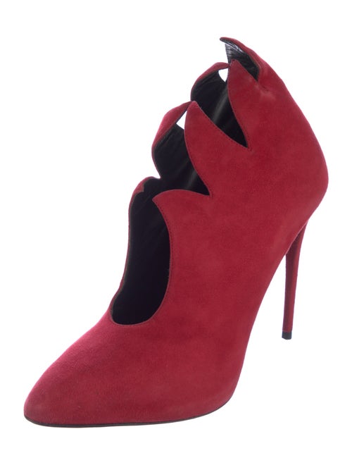 Giuseppe Zanotti Suede Scalloped Accent Pumps