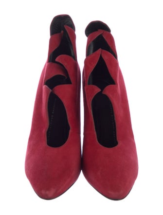 Giuseppe Zanotti Suede Scalloped Accent Pumps