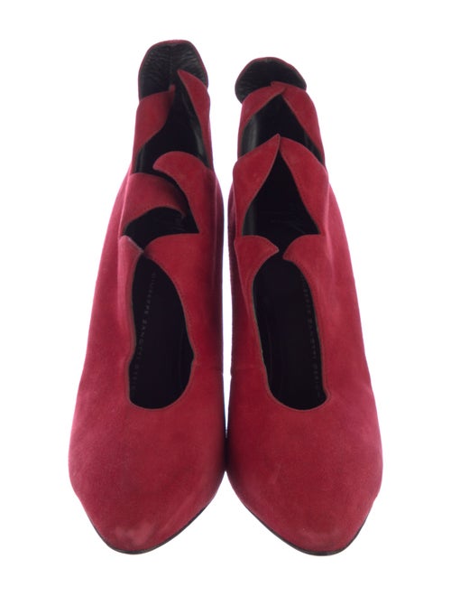 Giuseppe Zanotti Suede Scalloped Accent Pumps