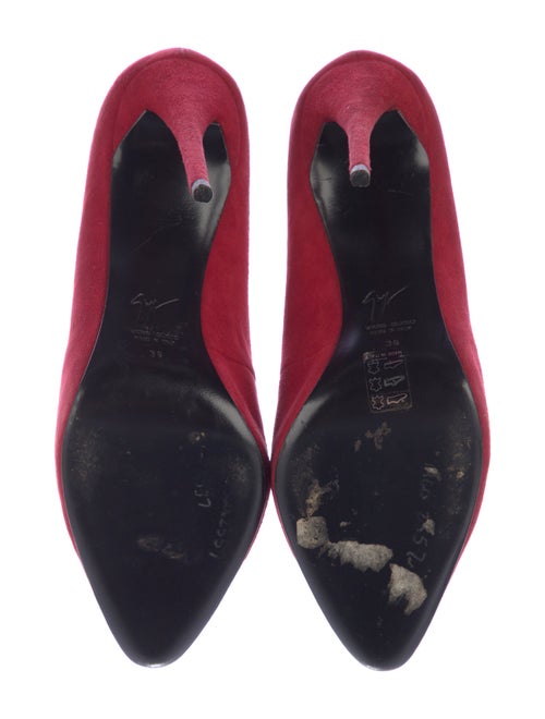 Giuseppe Zanotti Suede Scalloped Accent Pumps