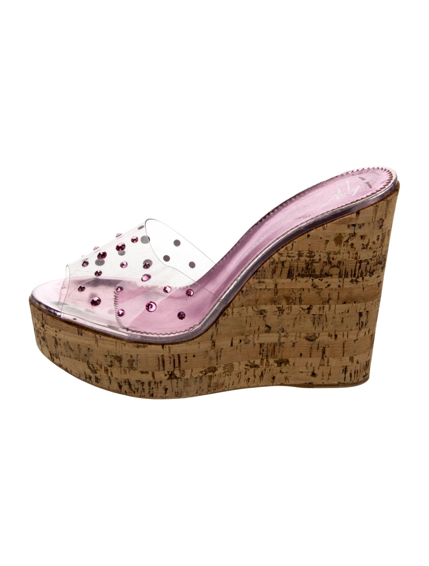 Giuseppe Zanotti PVC Crystal Embellishments Slides
