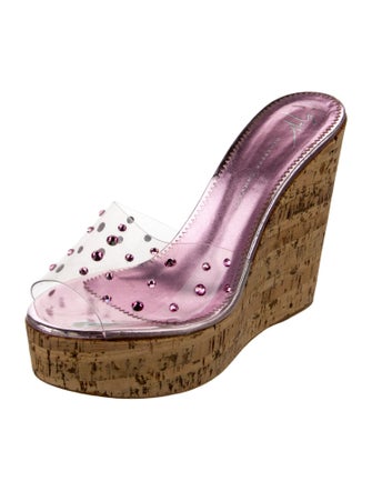 Giuseppe Zanotti PVC Crystal Embellishments Slides