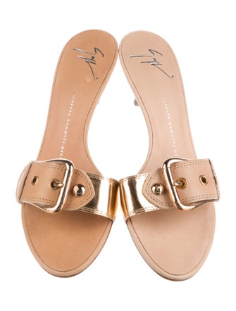 Giuseppe Zanotti Leather Slides