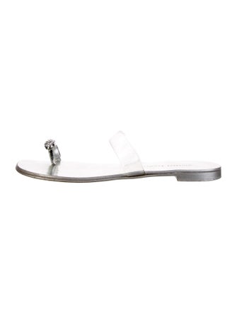Giuseppe Zanotti PVC Crystal Embellishments Slides