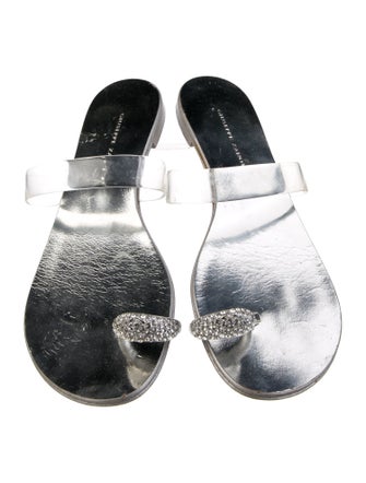 Giuseppe Zanotti PVC Crystal Embellishments Slides