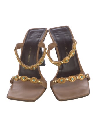 Giuseppe Zanotti Leather Slides