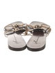 Giuseppe Zanotti Leather Crystal Embellishments Slides
