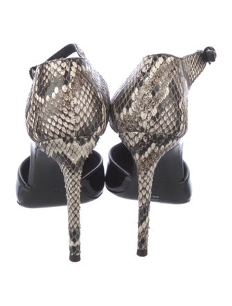 Giuseppe Zanotti Patent Leather Animal Print D'Orsay Pumps